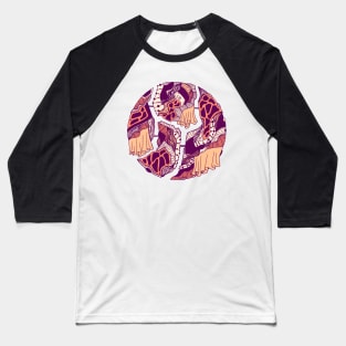 Peach Circle of Connection Baseball T-Shirt